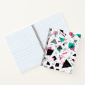 Retro Memphis Geometric Pattern Notitieboek (Binnen)