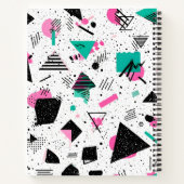 Retro Memphis Geometric Pattern Notitieboek (Achterkant)