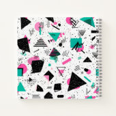 Retro Memphis Geometric Pattern Notitieboek (Achterkant)