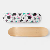 Retro Memphis Geometric Pattern Persoonlijk Skateboard (Horizontaal)