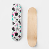 Retro Memphis Geometric Pattern Persoonlijk Skateboard (Voorkant)
