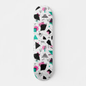 Retro Memphis Geometric Pattern Persoonlijk Skateboard (Voorkant)