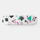 Retro Memphis Geometric Pattern Persoonlijk Skateboard (Horizontaal)