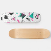 Retro Memphis Geometric Pattern Persoonlijk Skateboard (Horizontaal)