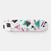 Retro Memphis Geometric Pattern Persoonlijk Skateboard (Horizontaal)