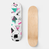 Retro Memphis Geometric Pattern Persoonlijk Skateboard (Voorkant)