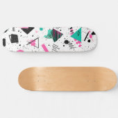 Retro Memphis Geometric Pattern Persoonlijk Skateboard (Horizontaal)