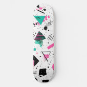 Retro Memphis Geometric Pattern Persoonlijk Skateboard (Voorkant)