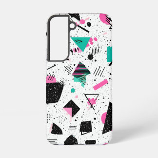 Retro Memphis Geometric Pattern Samsung Galaxy Hoesje
