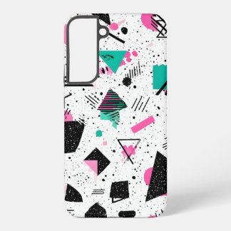 Retro Memphis Geometric Pattern Samsung Galaxy Hoesje