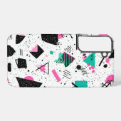 Retro Memphis Geometric Pattern Samsung Galaxy Hoesje (Achterkant horizontaal)