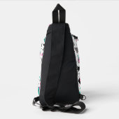 Retro Memphis Geometric Pattern Sling Bag (Achterkant)