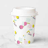 Retro Memphis Pattern 90s Theme Party Papieren Bekers (Rechts)