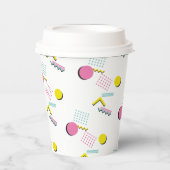 Retro Memphis Pattern 90s Theme Party Papieren Bekers (Voorkant)