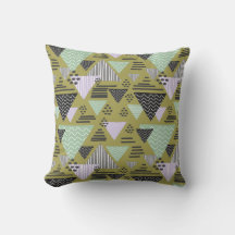 Retro Memphis stijl geometrisch driehoekpatroon