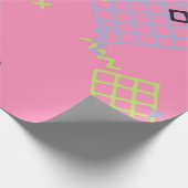 Retro Memphis Texture. Seamless Background in Tren Cadeaupapier (Hoek)