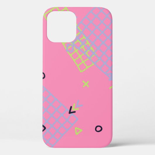 Retro Memphis Texture. Seamless Background in Tren Case-Mate iPhone Case (Achterkant)