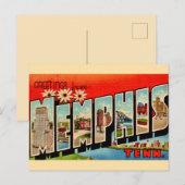 Retro Memphis wenskaart Briefkaart (Voorkant / Achterkant)