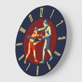 Retro Men Boxing Grote Klok (Hoek)
