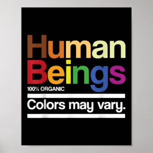  retro mens 100% organische kleuren kunnen poster