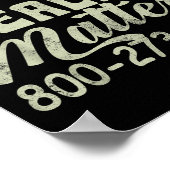 Retro Mental Health S 800-273-8255 Awareness  Poster (Hoek)