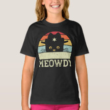 Retro Meowdy Cat Meme Funny Cowboy Cat Pet Gift