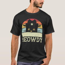 Retro Meowdy Cat Meme Funny Cowboy Cat Pet Gift