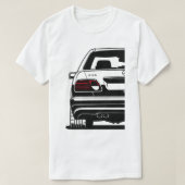 Retro Mercedes W210 artwork T-shirt (Design voorkant)