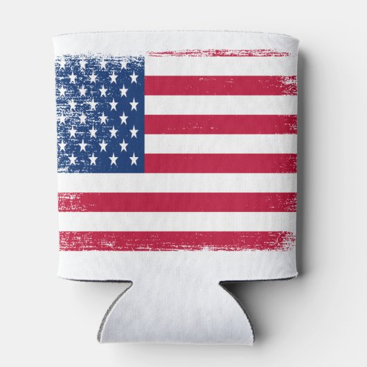  Retro 'Merica USA Flag Blikjeskoeler (Achterkant)