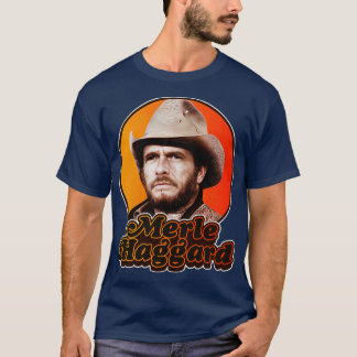 Retro Merle Haggard Design T-shirt
