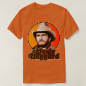Retro Merle Haggard Design T-shirt (Design voorkant)