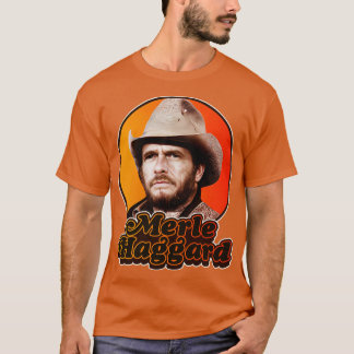 Retro Merle Haggard Design T-shirt