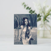 Retro Mermaid Briefkaart (Staand voorkant)