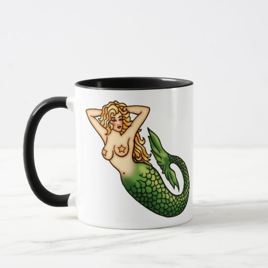 Retro Mermaid Mok (Links)