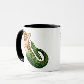 Retro Mermaid Mok (Voorkant links)