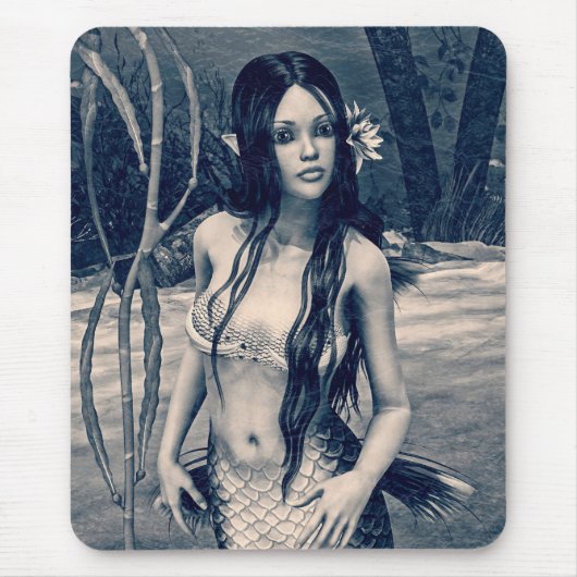 Retro Mermaid Muismat (Voorkant)