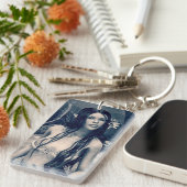 Retro Mermaid Sleutelhanger (Voorkant Rechts)