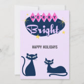 Retro Merry and Bright Christmas Photo Feestdagenkaart (Voorkant)