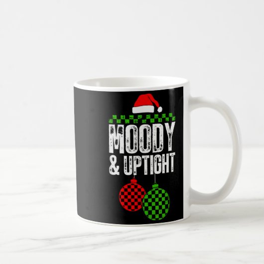 Retro Merry And Bright Moody And Uptight Couples C Koffiemok (Rechts)