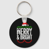 Retro Merry And Bright Moody And Uptight Couples C Sleutelhanger (Voorkant)