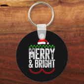 Retro Merry And Bright Moody And Uptight Couples C Sleutelhanger (Voorkant)
