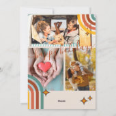 Retro Merry Bright Arch 4 met Kerstmis Feestdagenkaart (Achterkant)