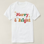 Retro Merry & Bright v2 T-shirt (Design voorkant)