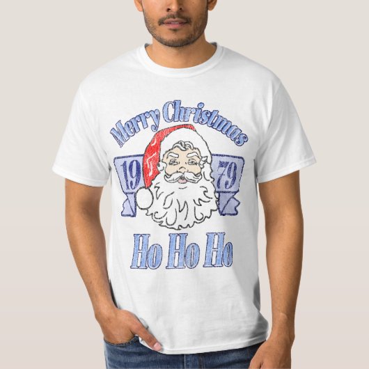 Retro Merry Christmas 1979 T-shirt (Voorkant)
