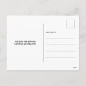 Retro Merry Christmas Billboard Greeting Card Feestdagenkaart (Achterkant)