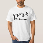 Retro Merry Christmas Style T-shirt (Voorkant)