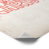 Retro Merry Christmas Typography Poster (Hoek)