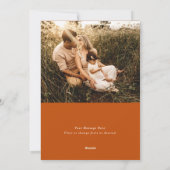 Retro Merry Holly Foto Feestdagenkaart (Achterkant)