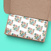 Retro Merry kerst Holly Jolly Vibes Tissuepapier