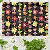  Retro Merry-kerstpatroon Theedoek (Gevouwen)